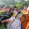 กิจกรรมทั่วไป - พิธีทำบุญตักบาตร ถวายเป็นพระราชกุศล ครบรอบ ๑ ปี วันสวรรคต